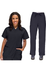 VietNam Halimex medical fashionable uniforms company receive black nurse scrubs a hospital uniform white for a doctor, a large, patient number of workers