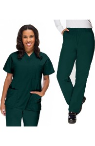 VietNam Halimex medical uniforms company receive plus size scrub sets a hospital uniform white for a nurse doctor, a large, patient number of workers